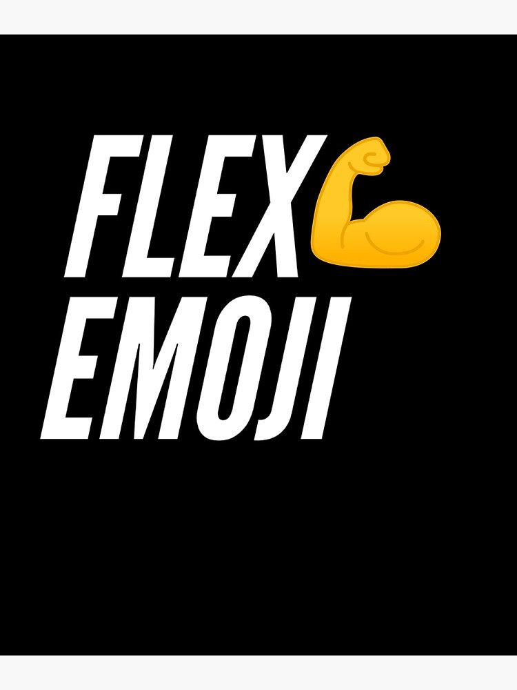 "Flex Emoji" Photographic Print by tropicalrocket Redbubble