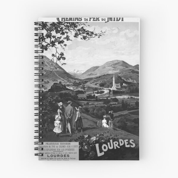 Item preview, Lourdes Noire vintage travel poster designed and sold by stickart-marek.