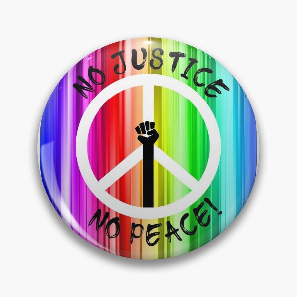 Item preview, 65 MCMLXV No Justice No Peace Rainbow Sign designed and sold by 65 MCMLXV.
