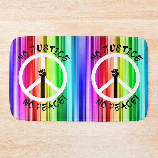 Item preview, 65 MCMLXV No Justice No Peace Rainbow Sign designed and sold by 65 MCMLXV.