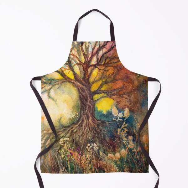 Item preview, Autumn magical landscape designed and sold by Red Witch Art.