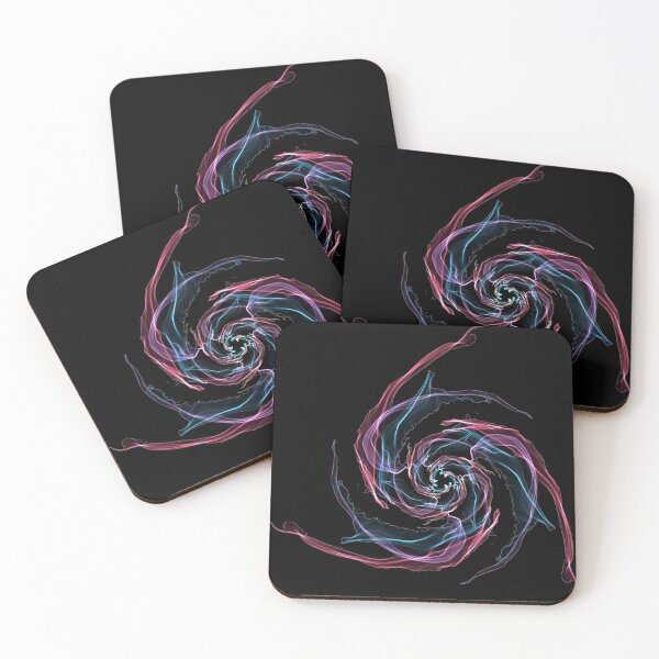 FUSION FANTASY~Occult Cosmic Stars Rocker~Logo 06 Coasters (Set of 4)