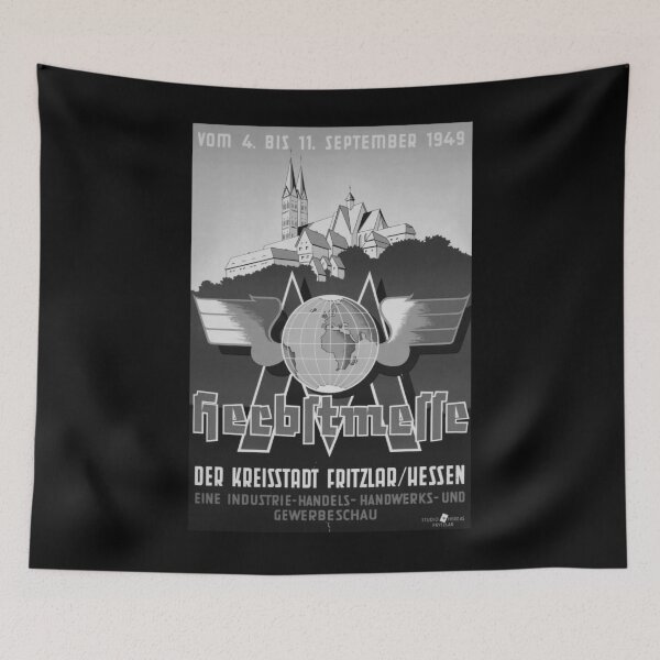 Item preview, Herbstemesse Fritzlar Noire vintage travel poster designed and sold by stickart-marek.