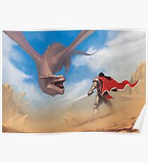 Warrior and the dragon Poster