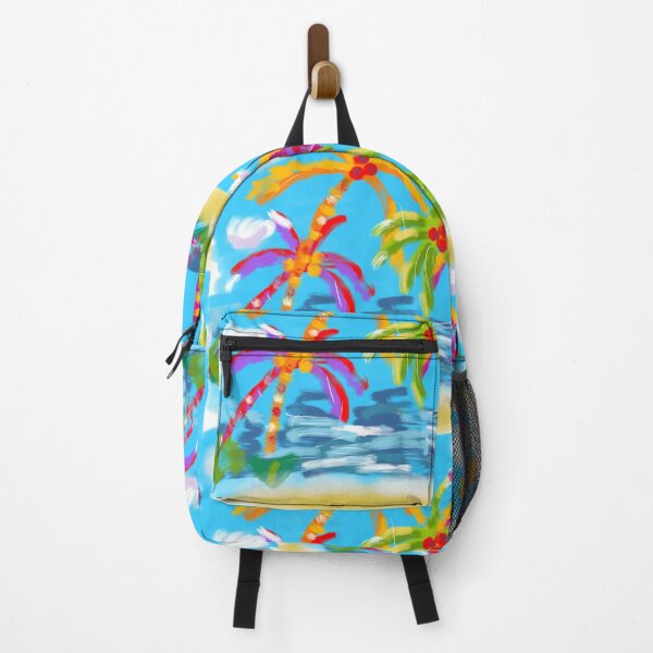 Item preview, Whimsical colorful palm trees designed and sold by Rebeccartist.
