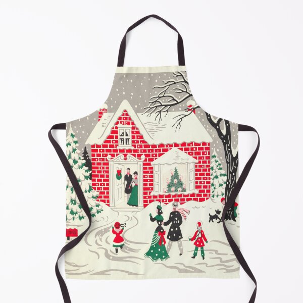 Item preview, ugliest cottage village country christmas winter wonderland designed and sold by LEILA ART SPACE.