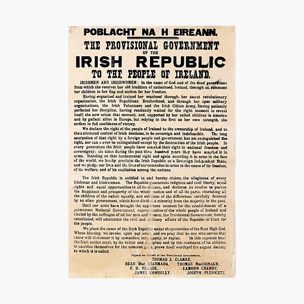 Item preview, Irish Proclamation of Independence (High Resolution)  designed and sold by goldenanchor.