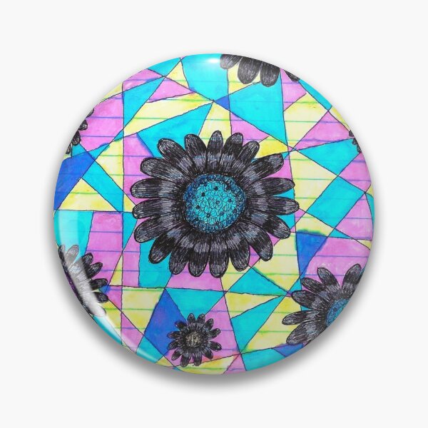 Item preview, Neon Geometric Flowers  designed and sold by The Rage Garden.