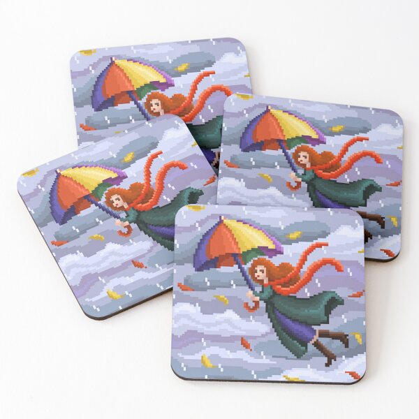 Item preview, Pixelated Runaway Girl in Rain designed and sold by HopeDetour.