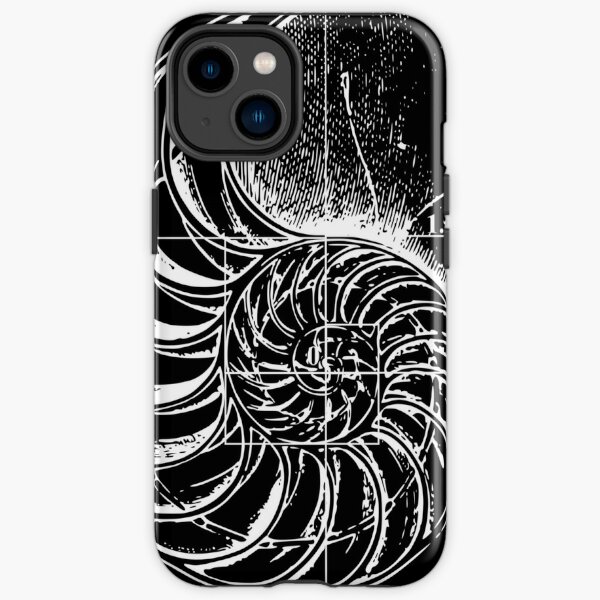 Fibonacci on a nautilus shell iPhone Tough Case