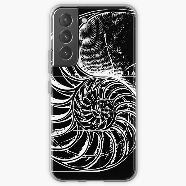 Fibonacci on a nautilus shell Samsung Galaxy Soft Case