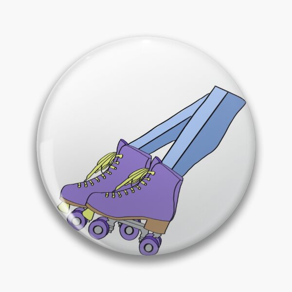 Item preview, CUTE PURPLE ROLLER SKATE STICKER designed and sold by elliebentonn.
