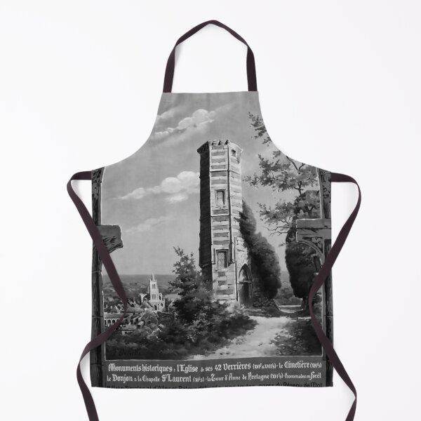 Item preview, montfort la amaury Noire vintage travel poster designed and sold by stickart-marek.