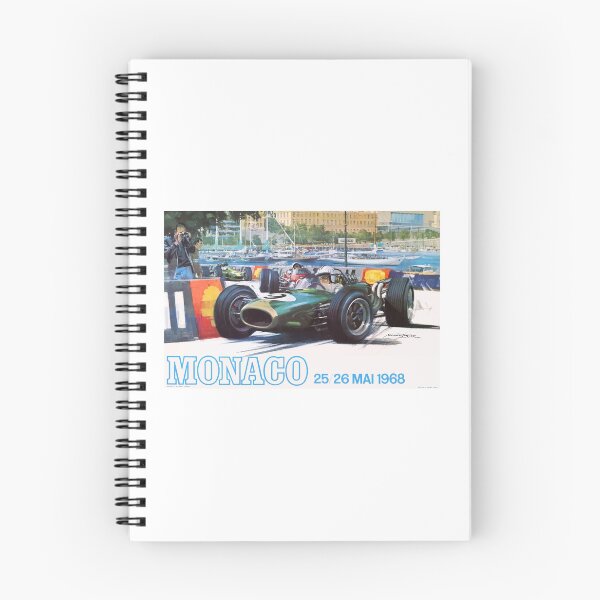 Artikelvorschau, Rennplakat des Großen Preises von Monaco 1968 entworfen und verkauft von retrographics.