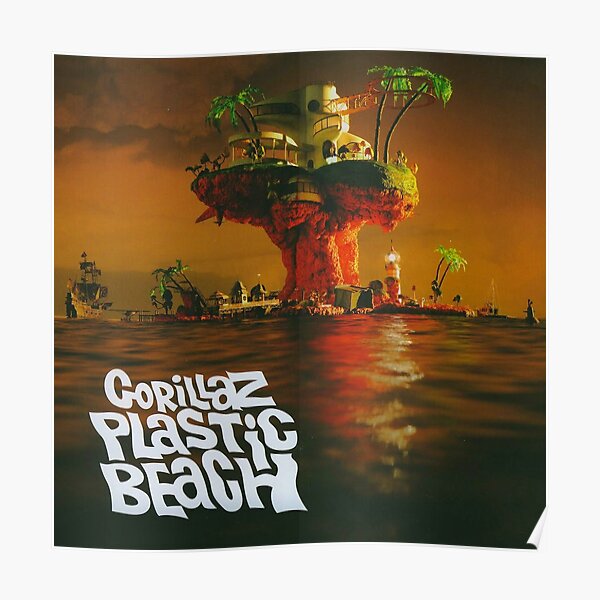plastic beach Poster