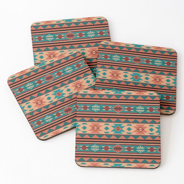 Item preview, Southwestern Design Turquoise Beige Terracotta designed and sold by csforest.