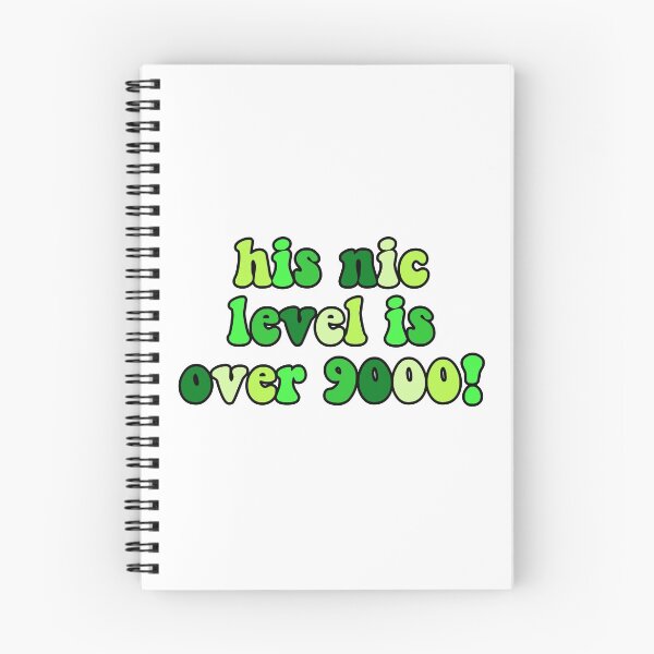 Item preview, his nic level is over 9000 designed and sold by cool stickerz.