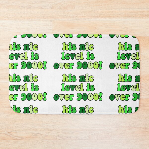 Item preview, his nic level is over 9000 designed and sold by cool stickerz.