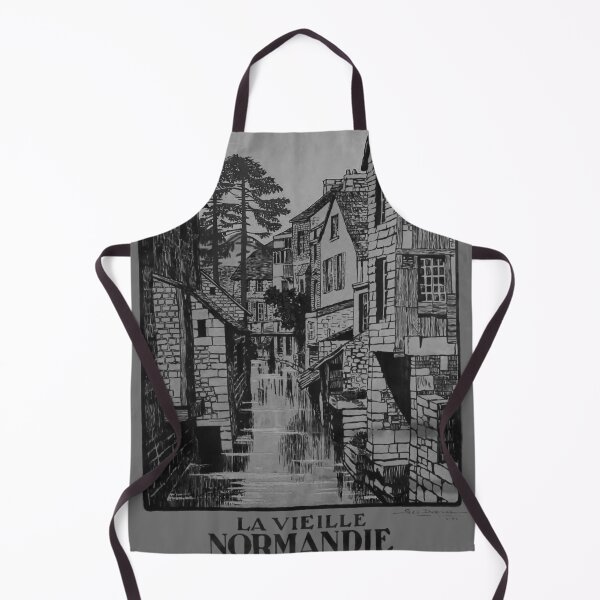 Item preview, La Vieille Normandie Noire vintage travel poster designed and sold by stickart-marek.