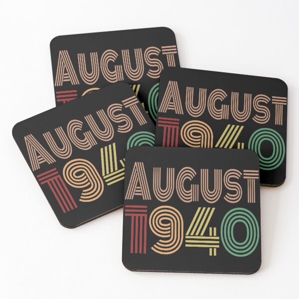 Item preview, Happy 80th Birthday, Happy Eighties Birthday, born in August 1940 designed and sold by marosharaf.