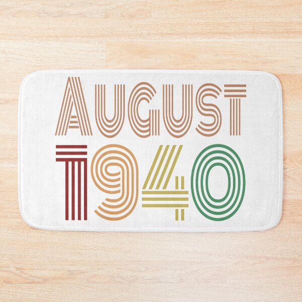 Item preview, Happy 80th Birthday, Happy Eighties Birthday, born in August 1940 designed and sold by marosharaf.