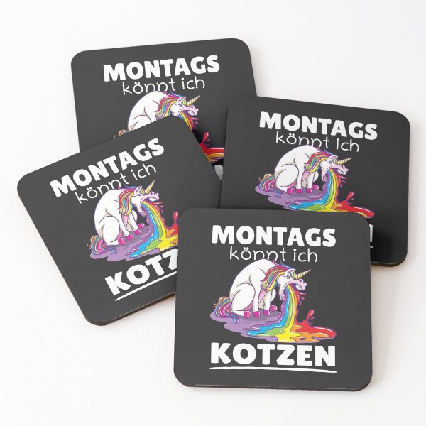 Item preview, Mondays I can throw up Funny unicorn sayings designed and sold by Team150Designz.