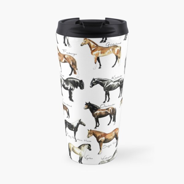 Rare Horse Breeds ABC Travel Mug