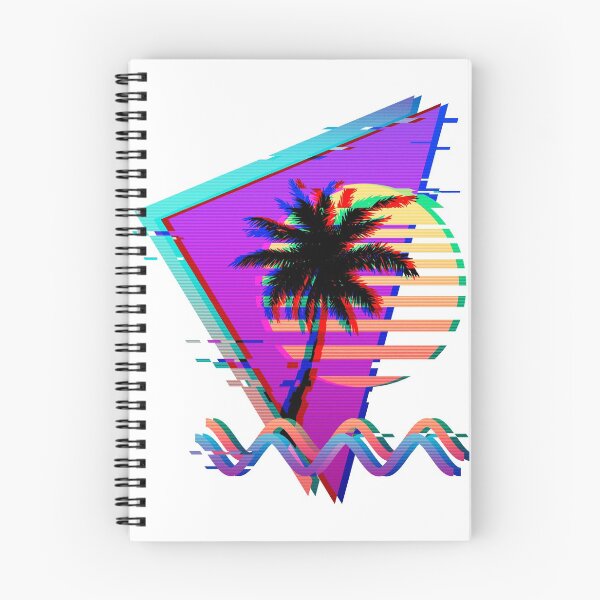 Item preview, Vaporwave Palm Tree Sunset 80s 90s Glitch Aesthetic designed and sold by CoitoCG.