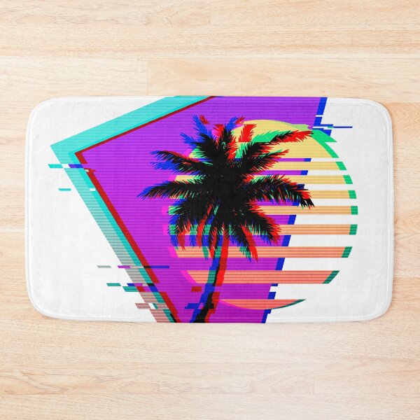 Item preview, Vaporwave Palm Tree Sunset 80s 90s Glitch Aesthetic designed and sold by CoitoCG.