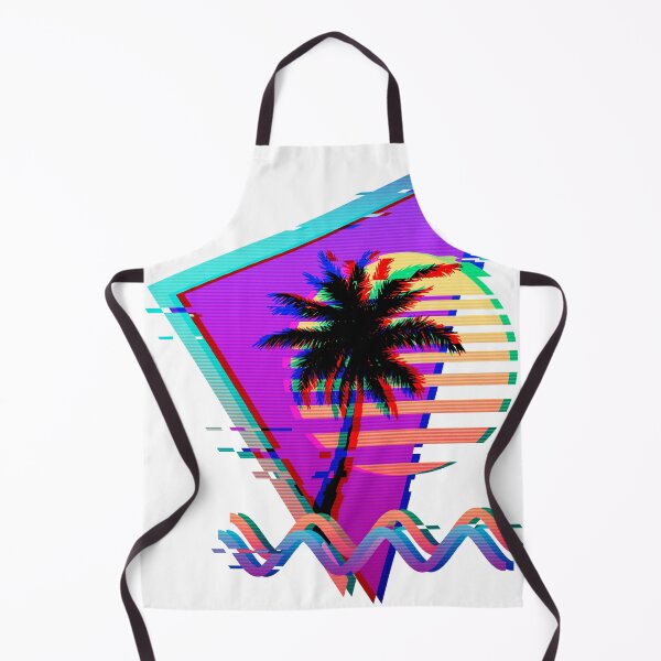 Item preview, Vaporwave Palm Tree Sunset 80s 90s Glitch Aesthetic designed and sold by CoitoCG.