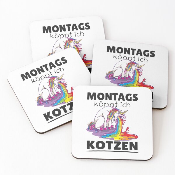 Item preview, Mondays I can throw up Funny unicorn sayings designed and sold by Team150Designz.
