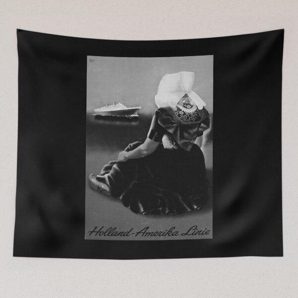 Item preview, Holland Amerika Linie Noire vintage travel poster designed and sold by stickart-marek.