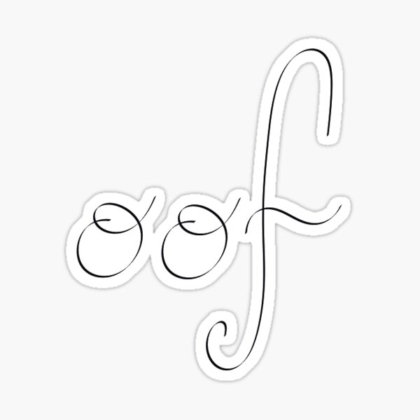 Fancy Lettering Stickers Redbubble