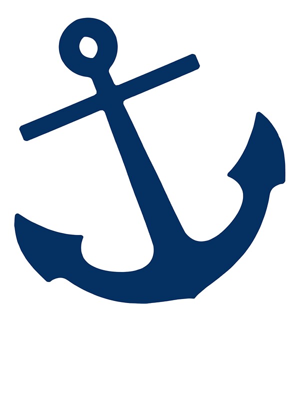 "Navy Blue Anchor" Stickers by M Studio Designs Redbubble "Navy Blue Anchor" Stickers by M Studio Designs Redbubble
