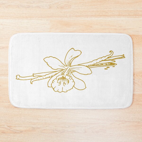 Item preview, Vanilla flower and bean drawing designed and sold by Sarah Trett.