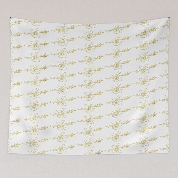 Item preview, Vanilla flower and bean drawing designed and sold by Sarah Trett.