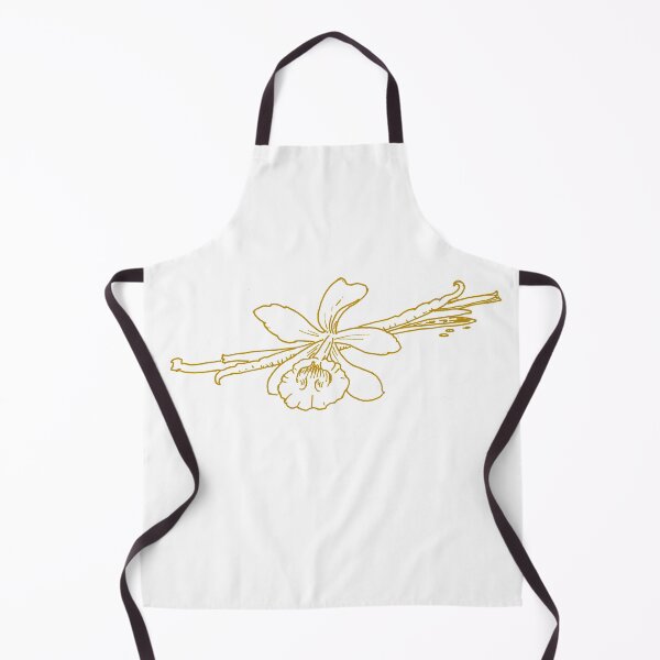 Item preview, Vanilla flower and bean drawing designed and sold by Sarah Trett.