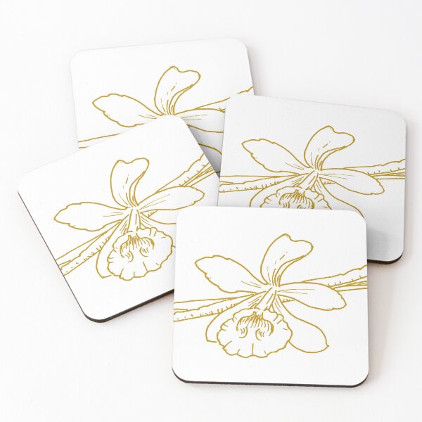 Item preview, Vanilla flower and bean drawing designed and sold by Sarah Trett.