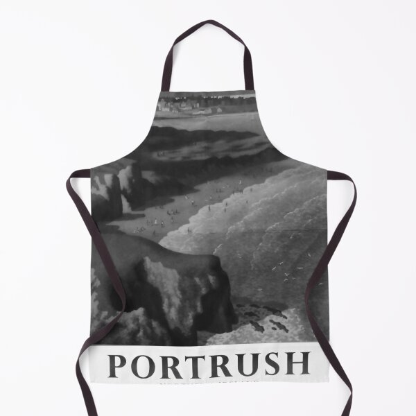 Item preview, Portrush Noire vintage travel poster designed and sold by stickart-marek.