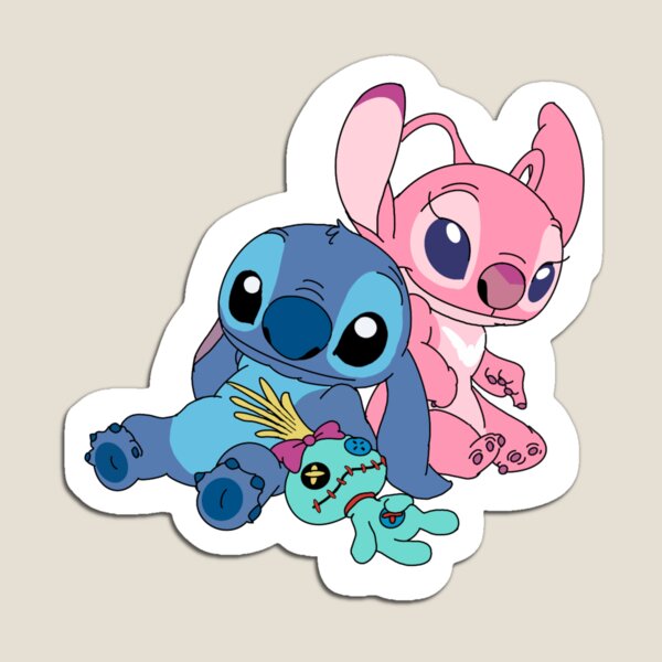 Stitch, angel, and scrump Stitch, angel, and scrump