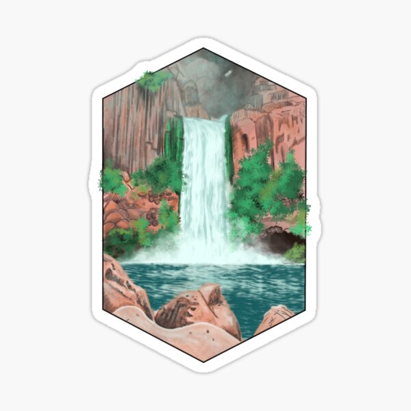 Waterfall Graphic Sticker