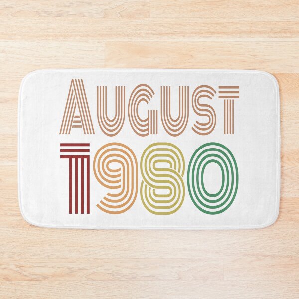 Item preview, Happy 40th Birthday, Happy forties Anniversary, born in August 1980 designed and sold by marosharaf.
