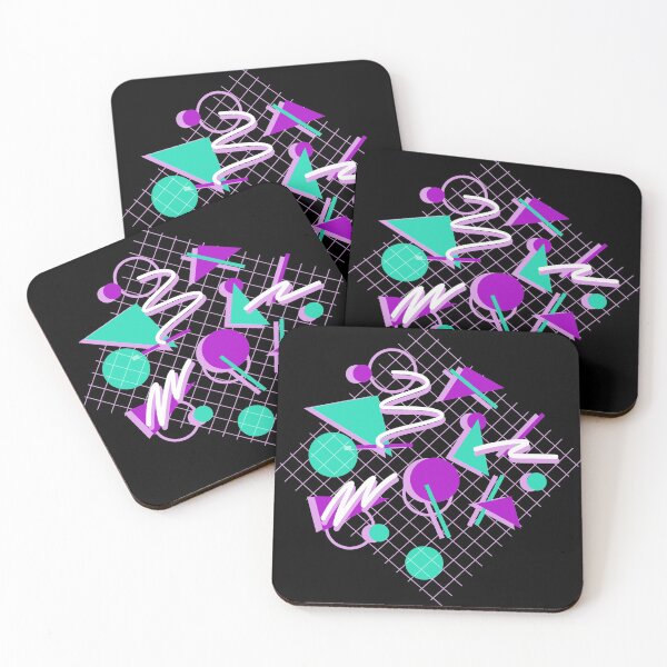 Item preview, 90's Purple and Turquoise Funky Bright Neon Pattern designed and sold by AlwaysGrowing.