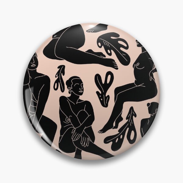 Item preview, Seated Nude (female figure and leaves) - original designed and sold by ChelseyMagaoay.