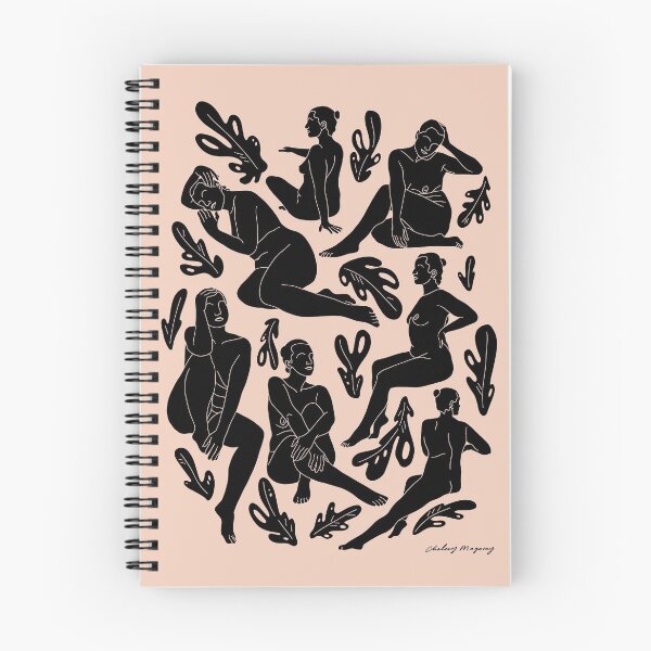 Item preview, Seated Nude (female figure and leaves) - original designed and sold by ChelseyMagaoay.
