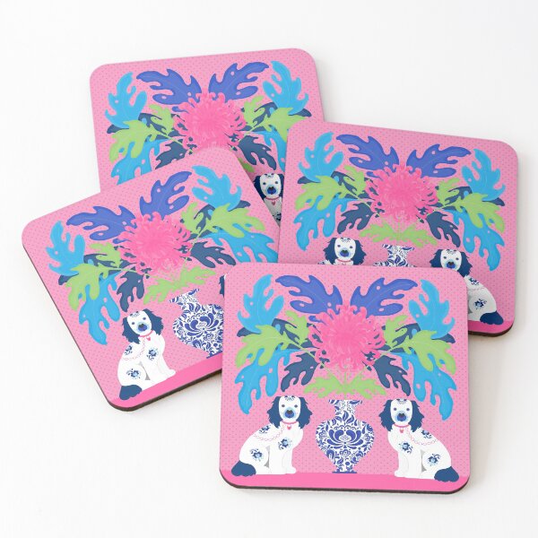 Item preview, Staffordshire Dogs and chrysanthemum designed and sold by creativemonsoon.