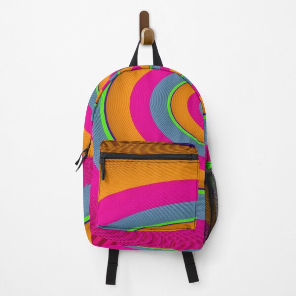 Item preview, Spiral fluorescent pink and orange colors designed and sold by Astralia.