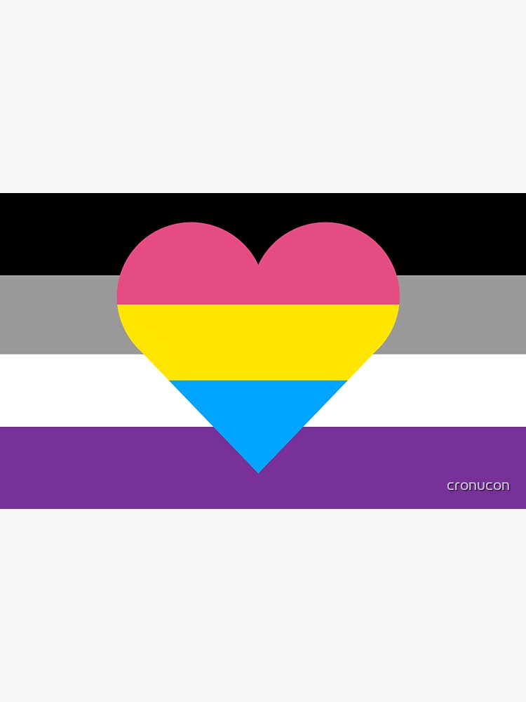 Panromantic Asexual Sticker For Sale By Cronucon Redbubble 