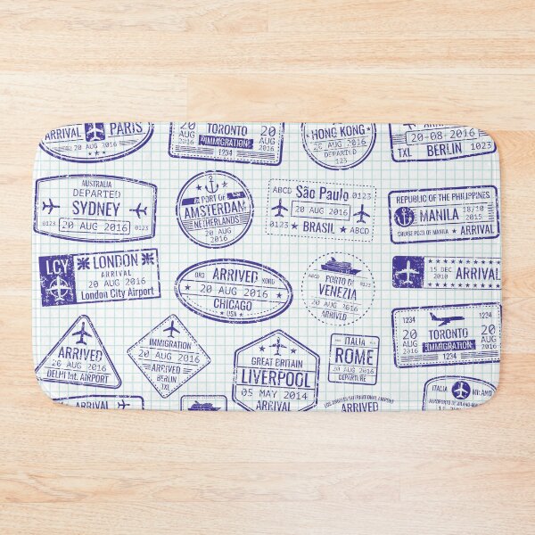 Item preview, Passport Visa Stamps designed and sold by Vector Scout Lab.