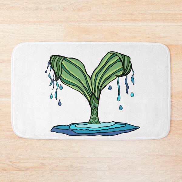 Item preview, MERMAID TAIL - Green (White Background) designed and sold by Sustainably Wylde.